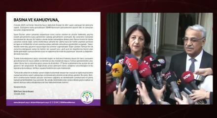 DEM Parti, Öcalan'ın mesajını paylaştı! Bahçeli detayı