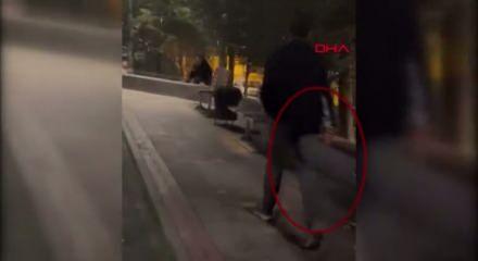 Elindeki bıçakla parktakileri korkutan şüpheli gözaltında