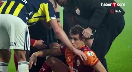 Galatasaraylı Kazımcan'ın gözüne çakmak atan taraftar yakalandı