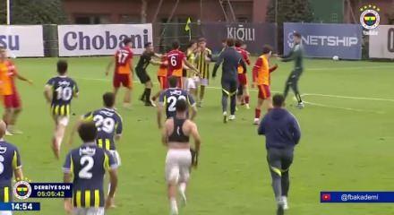 Fenerbahçe U19-Galatasaray U19 derbisinde kavga çıktı!