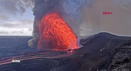 Hawaii'deki Kilauea Yanardağı yeniden lav püskürttü