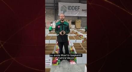 İDDEF'ten Gazze'ye 8 tır yardım