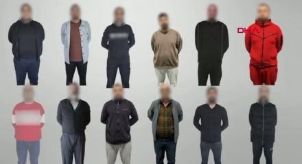 Kırmızı bültenle uluslararası seviyede aranan 12 suçlu Türkiye'ye getirildi