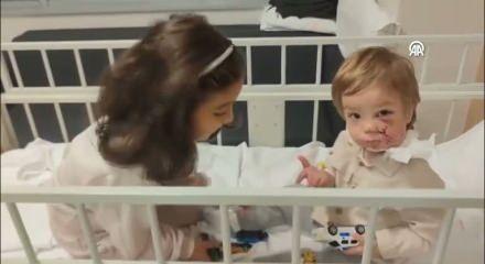  Pitbul saldırısına uğrayan minik Efe ailesiyle ilk kez buluştu