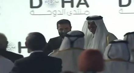 Suriye Cumhurbaşkanı Şara Katar Emiri Al Sani ile bir araya geldi