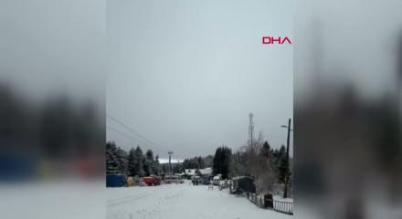 Uludağ’da kar yağışı devam ediyor