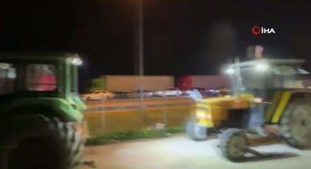 Yunan çiftçilerden Türk sınırında büyük protesto!