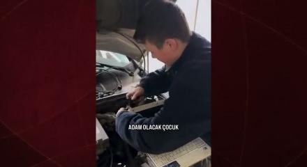 Adam olacak çocuk!  15 yaşında 10 yıllık usta, sözleri ise ders niteliğinde...