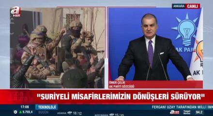 AK Parti Sözcüsü Ömer Çelik'ten Suriye açıklaması