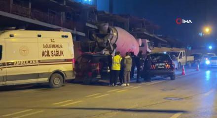  Beton mikserini temizlerken feci şekilde can verdi