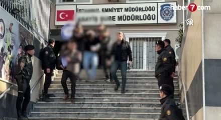 Çekmeköy'de bir polisin operasyonda şehit olmasına ilişkin yakalanan 5 zanlı adliyede