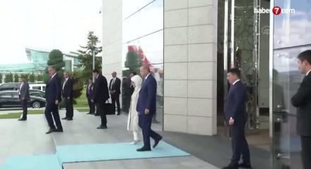 Cumhurbaşkanı Erdoğan, Türkmenistan'a gitti