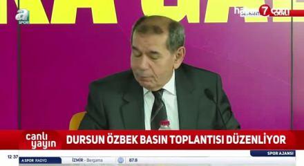 Dursun Özbek’in basın toplantısı öncesi kavga!