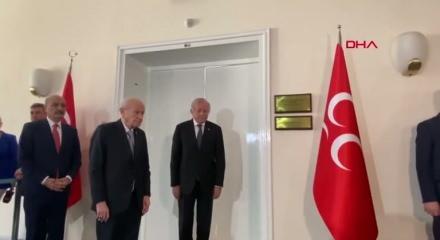 MHP Genel Başkanı Devlet Bahçeli ile Dem Parti heyetinin görüşmesi başladı