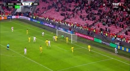 Samsunspor, Konferans Ligi'nde AEK'ya mağlup oldu