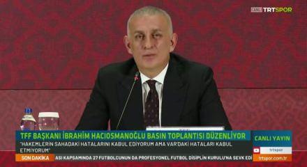 TFF Başkanı yayıncı kuruluştaki yorumculara eleştiride bulundu! Dikkatli olsunlar...