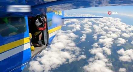 Paraşütçünün talihsizlik görüntüleri gündem oldu