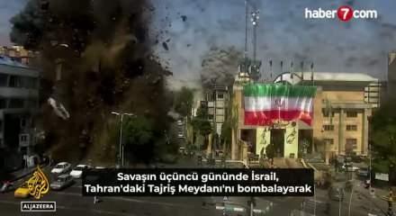 Al Jazeera, İsrail'in Tahran'ı vurduğu anların yüksek çözünürlüklü görüntülerini yayınladı