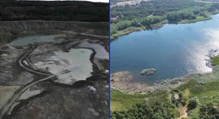 Arnavutk&ouml;y'de İBB'nin rehabilitasyon &ccedil;alışması yaptığı Mavi G&ouml;l yok oldu