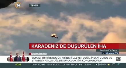 Bakan Tun&ccedil;'tan Karadeniz'de d&uuml;ş&uuml;r&uuml;len İHA'ya ilişkin a&ccedil;ıklama