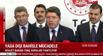Bakan Tun&ccedil;'tan kritik a&ccedil;ıklamalar: Savcılara yeni yetki ve sanal bahis mesajı