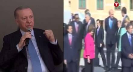 Cumhurbaşkanı Erdoğan, Merkel'le bayrak anısını anlattı!