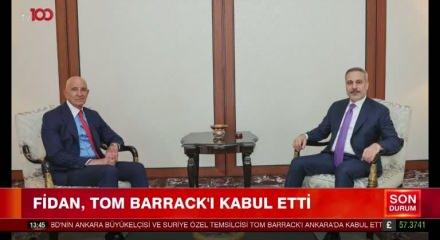 Dışişleri Bakanı Fidan, ABD'li Tom Barrack'ı kabul etti