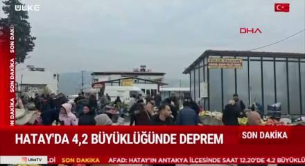 Hatay'da korkutan deprem!