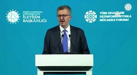İletişim Başkanı Duran, T&uuml;rk Devletleri Dezenformasyonla M&uuml;cadele Forumu'nda konuştu
