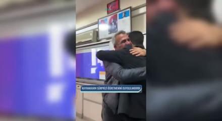 Kaymakam adayından &ouml;ğretmenine vefa ziyareti: Gurur dolu anlar yaşandı