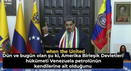  Maduro'dan Trump'a yanıt! Biz s&ouml;m&uuml;rge bir &uuml;lke olmayacağız