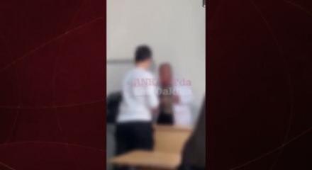 &Ouml;ğretmenle alay eden liselilere ibretlik ceza