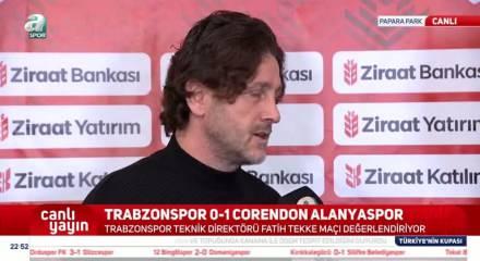 Trabzonspor sahasında Alanyaspor'a mağlup oldu