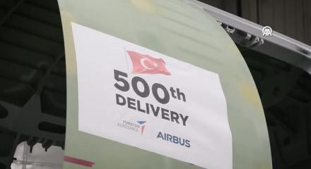 TUSAŞ'tan Airbus'a 500'&uuml;nc&uuml; A320 u&ccedil;ağı sevkiyatı