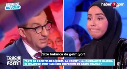 Avrupa'nın İslam kini canlı yayında! "Bedevi gibi giyinmişsin"