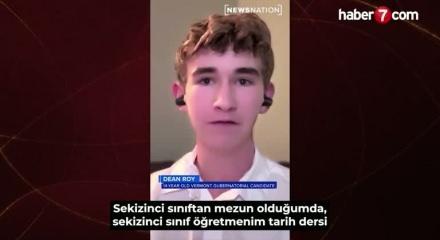 ABD&rsquo;de siyasetin en gen&ccedil; adayı: 14 yaşındaki &ouml;ğrenci vali yarışında