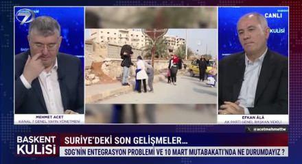 AK Parti Genel Başkanvekili Efkan Ala Suriye'deki son gelişmeleri değerlendirdi