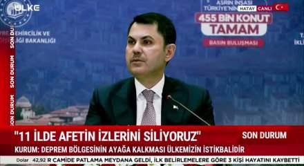 Bakan Kurum 6 Şubat depremlerinin bilan&ccedil;osunu a&ccedil;ıkladı! "150 milyar doları bulan bir hasar"