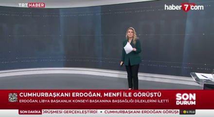 Başkan Erdoğan'dan Libya'ya u&ccedil;ak kazası i&ccedil;in taziye telefonu