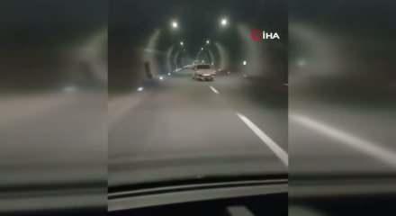 Cankurtaran T&uuml;neli&rsquo;nde sağa sola savrulan aracın neden meydana geldiği ortaya &ccedil;ıktı