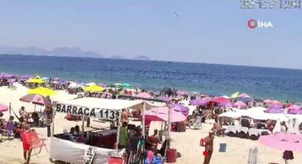 Copacabana a&ccedil;ıklarında u&ccedil;ak kazası: Cessna denize d&uuml;şt&uuml;
