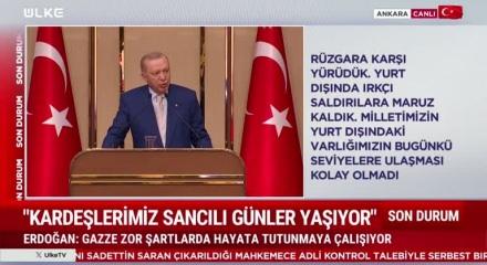 Cumhurbaşkanı Erdoğan T&uuml;rk diasporası karşısında Irk&ccedil;ı saldırılara maruz kaldık dedi