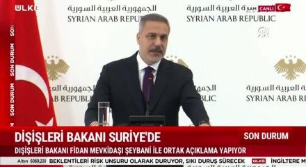 Dışişleri Bakanı Hakan Fidan SDG Suriye'ye entegre olmalı dedi