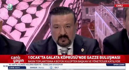 Fenerbah&ccedil;e Y&ouml;netim Kurulu &Uuml;yesi Ertan Torunoğulları 1 Ocak'ta Galata K&ouml;pr&uuml;s&uuml;'nde Gazze buluşması &ouml;ncesi konuştu. 
