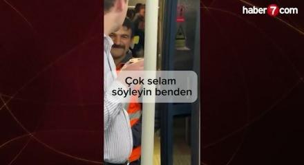 Havalimanı &ccedil;alışanının Umre yolcularından duygulandıran selam