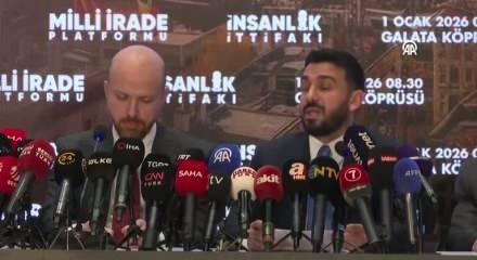 Milli İrade Platformu 1 Ocak'ta Galata'da! Gazze i&ccedil;in buluşulacak