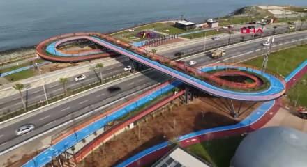 Trabzon'da ekolojik k&ouml;pr&uuml; tamamlandı