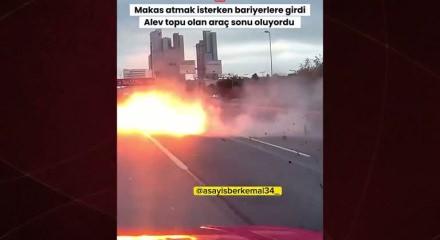İstanbul'da makas ter&ouml;r&uuml; kaza ile bitti!
