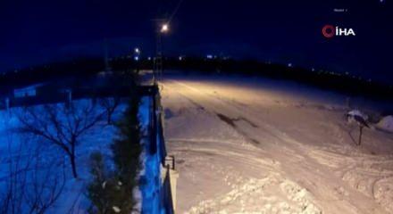 Malatya'da meteor paniği! D&uuml;şme anı saniye saniye kamerada