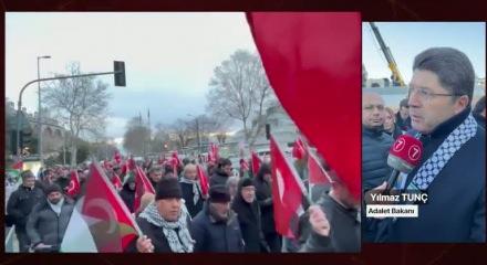 Adalet Bakanı Tun&ccedil;'tan Galata'da net mesaj: İnsanlık su&ccedil;u işleyenler hesap verecek